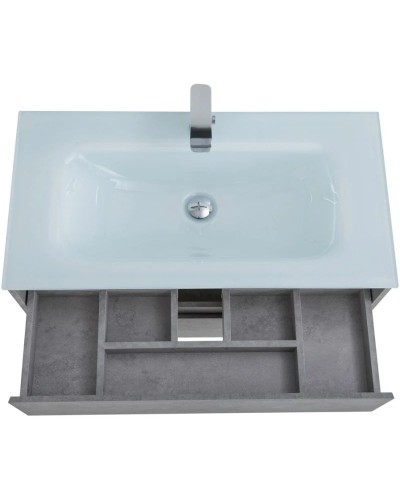 Тумба Cemento Grigio 100 см BelBagno Kraft KRAFT-1000-2C-SO-CG