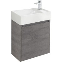 Тумба Cemento Grigio 49,4 см BelBagno Kraft KRAFT MINI-500/260-1A-SO-CG-R