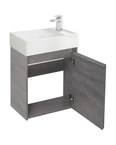 Тумба Cemento Grigio 49,4 см BelBagno Kraft KRAFT MINI-500/260-1A-SO-CG-R