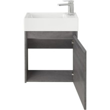 Тумба Cemento Grigio 49,4 см BelBagno Kraft KRAFT MINI-500/260-1A-SO-CG-R