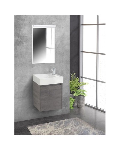 Тумба Cemento Grigio 49,4 см BelBagno Kraft KRAFT MINI-500/260-1A-SO-CG-R