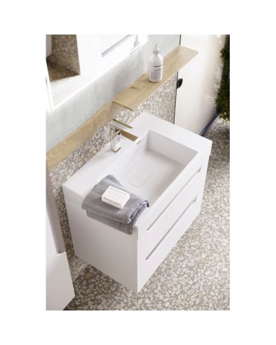 Тумба белый матовый 69,8 см Aqwella 5 Stars Cube CUB0107W