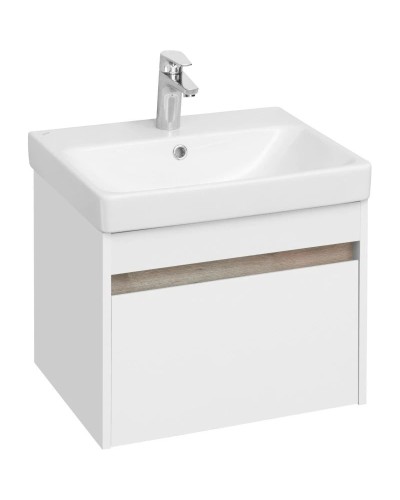 Тумба белый глянец/ясень шимо 53,2 см Акватон Марти 1A263201MY010