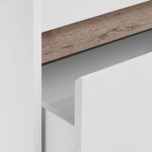 Тумба белый глянец/ясень шимо 53,2 см Акватон Марти 1A263201MY010