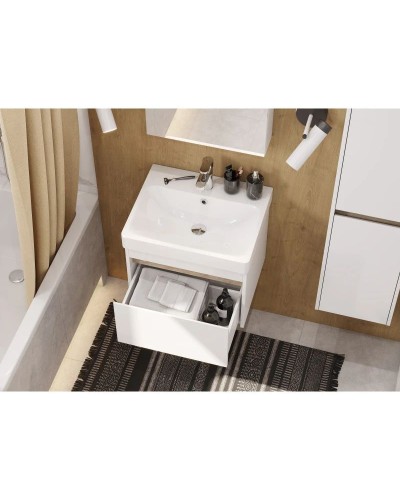 Тумба белый глянец/ясень шимо 53,2 см Акватон Марти 1A263201MY010