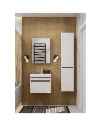 Тумба белый глянец/ясень шимо 53,2 см Акватон Марти 1A263201MY010