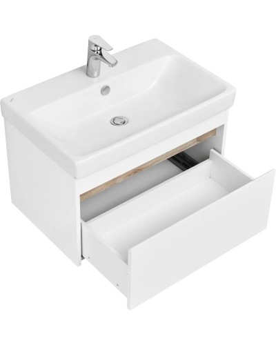 Тумба белый глянец/ясень шимо 68,2 см Акватон Марти 1A267501MY010