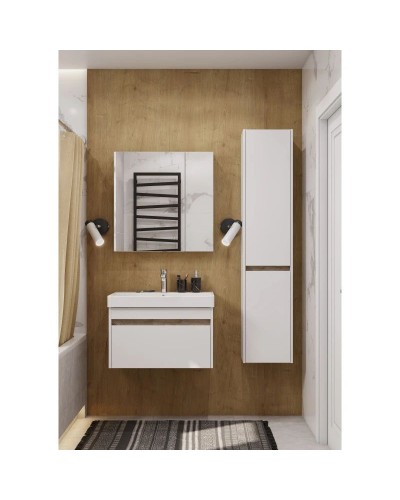 Тумба белый глянец/ясень шимо 68,2 см Акватон Марти 1A267501MY010