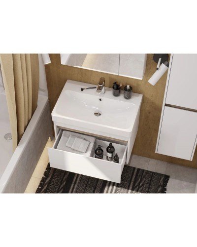 Тумба белый глянец/ясень шимо 68,2 см Акватон Марти 1A267501MY010