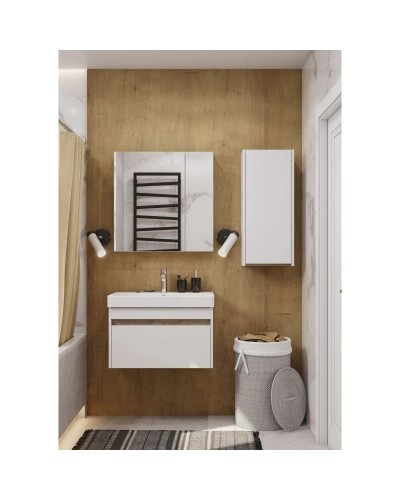 Тумба белый глянец/ясень шимо 68,2 см Акватон Марти 1A267501MY010