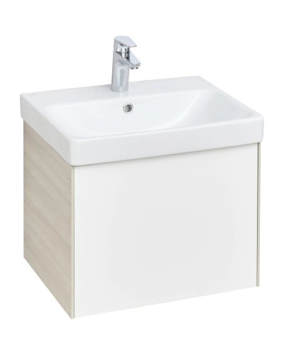 Тумба белый глянец/ясень шимо 53,2 см Акватон Асти 1A263101AXD70