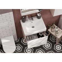 Тумба белый глянец/ясень шимо 53,2 см Акватон Асти 1A263101AXD70