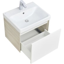 Тумба белый глянец/ясень шимо 53,2 см Акватон Асти 1A263101AXD70