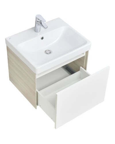 Тумба белый глянец/ясень шимо 53,2 см Акватон Асти 1A263101AXD70