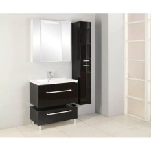 Тумба Мадрид 100 М чёрный глянец Акватон 1A126901MA950