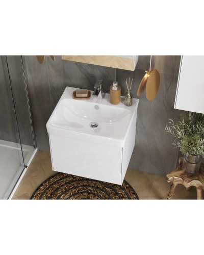 Тумба белый глянец/белый матовый 53,2 см Акватон Асти 1A263101AX2B0