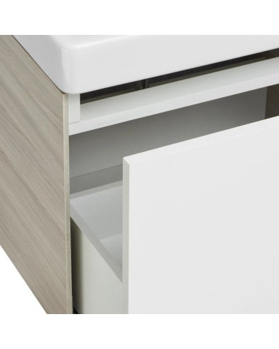 Тумба белый глянец/ясень шимо 68,2 см Акватон Асти 1A263001AXD70