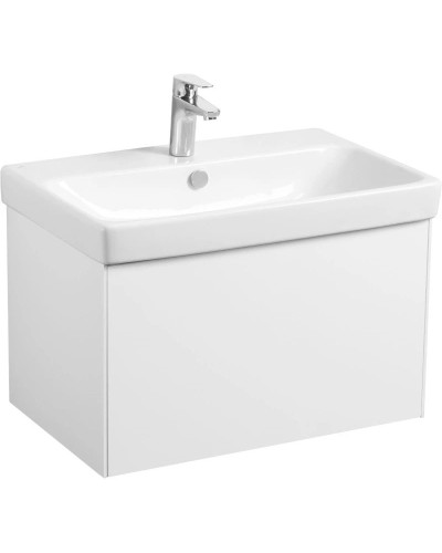 Тумба белый глянец/белый матовый 68,2 см Акватон Асти 1A263001AX2B0