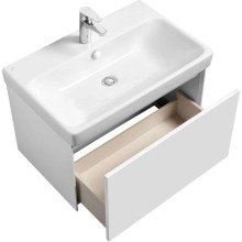 Тумба белый глянец/белый матовый 68,2 см Акватон Асти 1A263001AX2B0