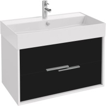 Тумба белый глянец/черный матовый 79,9 см Jacob Delafon Vivienne EB1667-J5-J53