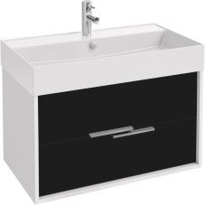 Тумба белый глянец/черный матовый 79,9 см Jacob Delafon Vivienne EB1667-J5-J53