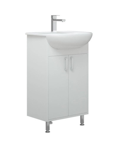 Тумба белый глянец/белый матовый 48 см Corozo Колор SD-00000682