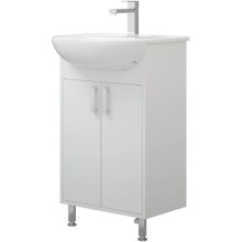 Тумба белый глянец/белый матовый 48 см Corozo Колор SD-00000682