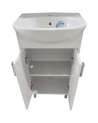 Тумба белый глянец/белый матовый 48 см Corozo Колор SD-00000682