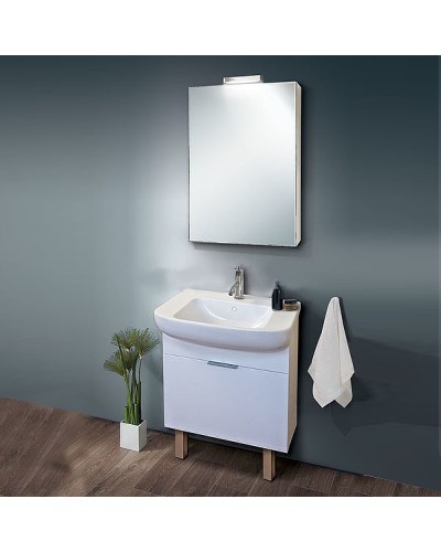 Тумба под раковину Jacob Delafon Odeon Up 60 EB880-J5 подвесная Белая глянцевая