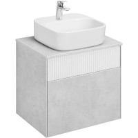 Тумба светло-серый/белый матовый 60 см Акватон Марбл 1A276101MH4C0