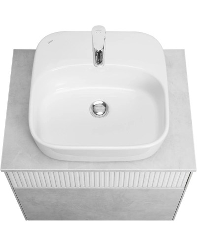 Тумба светло-серый/белый матовый 60 см Акватон Марбл 1A276101MH4C0