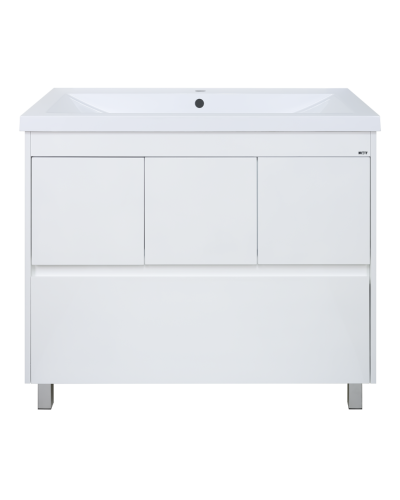 Алиса - 90 тумба 1 ящ. напольная белая эмаль