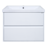 Алиса - 50 тумба 2 ящ. подвесная белая эмаль