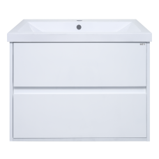 Алиса - 58 тумба 2 ящ. подвесная белая эмаль