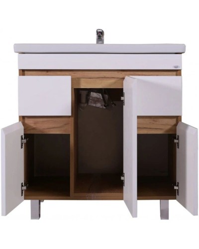 Тумба белый/дуб золотой 76,4 см ASB-Mebel Марко