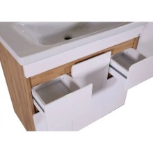 Тумба белый/дуб золотой 76,4 см ASB-Mebel Марко