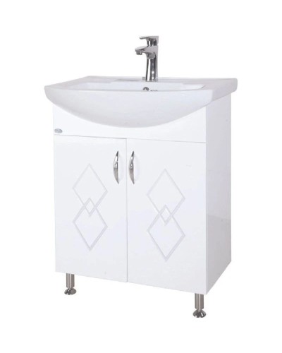 Тумба белый глянец 44,5 см Bellezza Элеганс 4638606240016