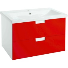 Тумба красный глянец/белый глянец 96,2 см Bellezza Пегас 4630417270039
