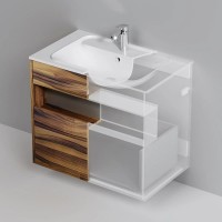 Тумба темное дерево 80 см Am.Pm Func M8FFUX0801OF