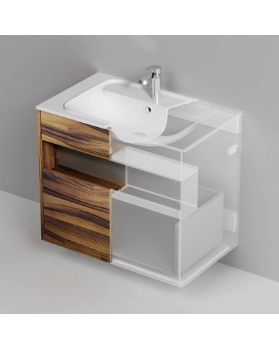 Тумба темное дерево 80 см Am.Pm Func M8FFUX0801OF