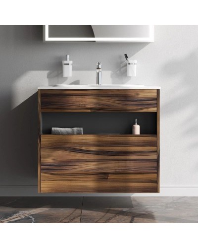 Тумба темное дерево 80 см Am.Pm Func M8FFUX0801OF