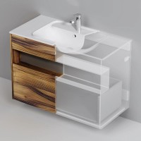 Тумба темное дерево 100 см Am.Pm Func M8FFUX1001OF