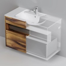 Тумба темное дерево 100 см Am.Pm Func M8FFUX1001OF