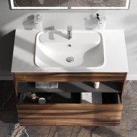 Тумба темное дерево 100 см Am.Pm Func M8FFUX1001OF