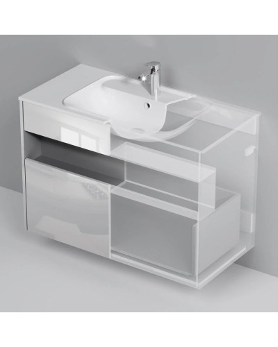 Тумба белый глянец 100 см Am.Pm Func M8FFUX1001WG