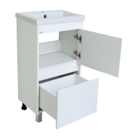 Алиса - 40 тумба 1 ящ. напольная белая эмаль