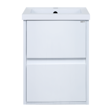 Алиса - 40 тумба 2 ящ. подвесная белая эмаль