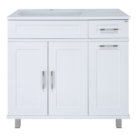 Купер - 90 Тумба напольная с Б/К левая белая