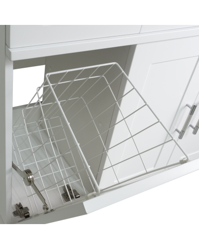 Купер - 90 Тумба напольная с Б/К правая белая