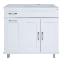 Купер - 90 Тумба напольная с Б/К правая белая